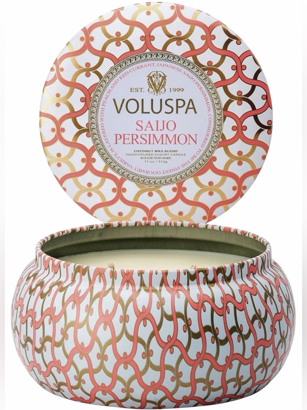 Voluspa 'Saijo Persimmon'' 2-Wick Candle 11oz Limited Edition Maison Rouge